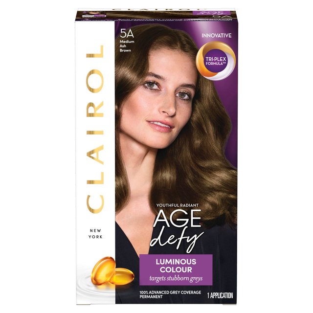 Clairol Nice’n Easy Age Defy Permanent Hair Colour 5A Medium Ash Brown, One Size