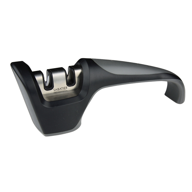 Sabatier Professional Two Stage Knife Sharpener, Black Ocado