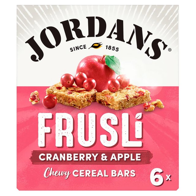 Jordans Cranberry & Apple Frusli Cereal Bars, 6 x 30g