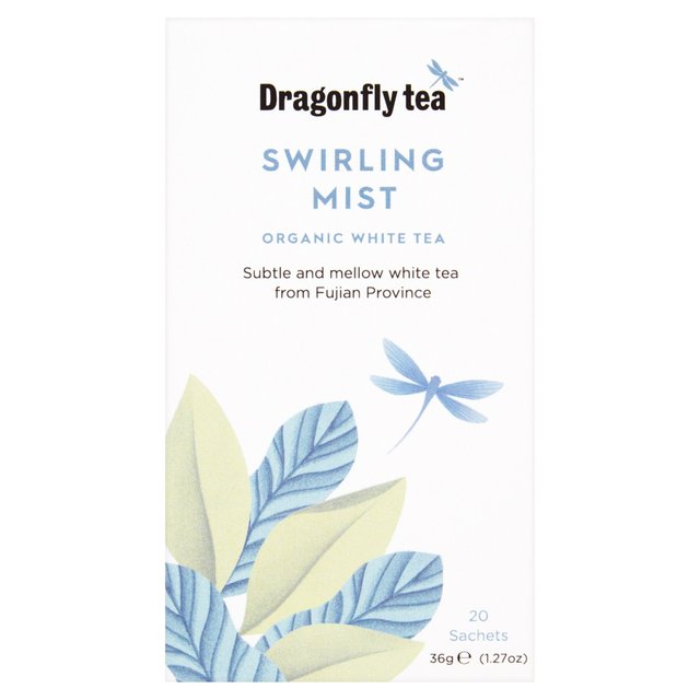 Dragonfly Organic Swirling Mist White Tea Bags, 20 Per Pack