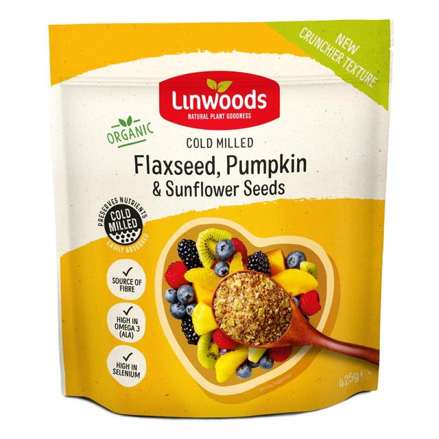 Linwoods Milled Organic Flaxseed, Sunflower & Pumpkin Seeds, 425g