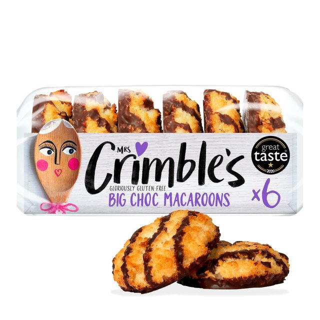 Mrs Crimble’s Gluten Free 6 Large Chocolate Macaroons, 195g