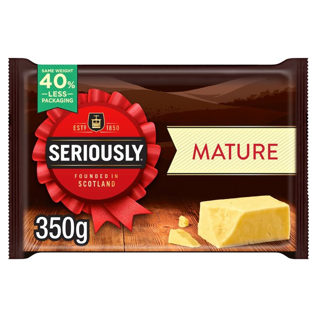 Seriously Strong Seriously Creamy Mature Cheddar Cheese, 350g