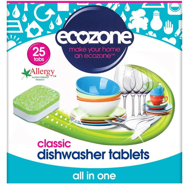 Ecozone Classic All in One Dishwasher Tabs, 25 Per Pack