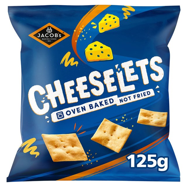 Jacob’s Cheeselets Baked Snacks Sharing Bag, 125g