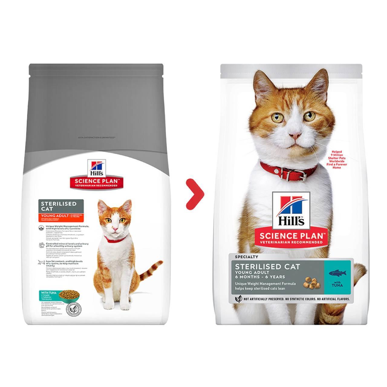 An image of Hill's Science Plan Feline Young Adult Sterilised Tuna