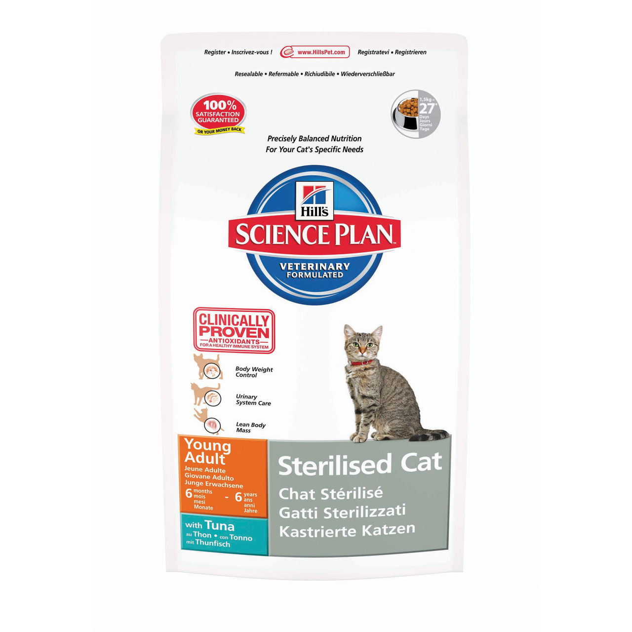 An image of Hill's Science Plan Feline Young Adult Sterilised Tuna