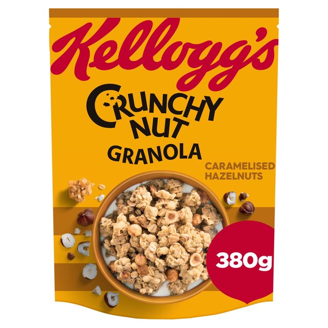 Kellogg’s Crunchy Nut Caramelised Hazelnuts Breakfast Granola, 380g