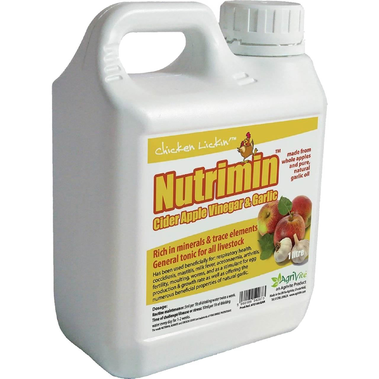 An image of AgriVite, Chicken Lickin, Nutrimin Cider Apple Vinegar & Garlic