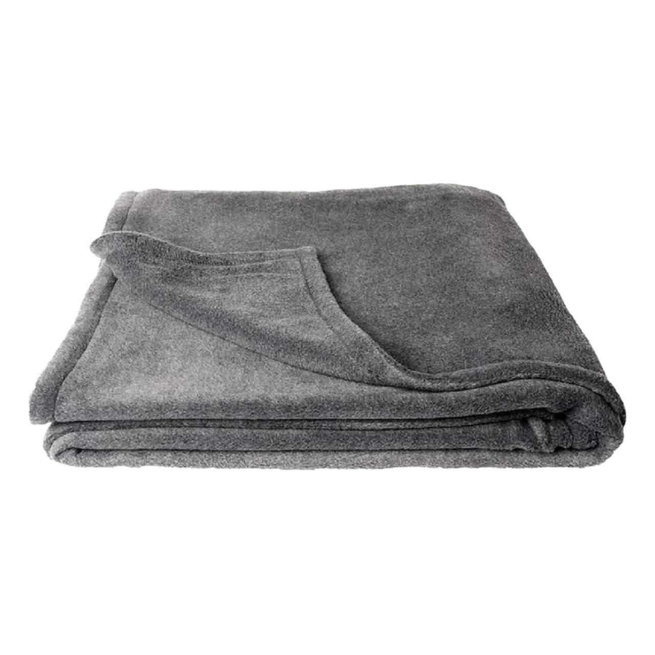 An image of Charley Chau Double Fleece Pet Blanket Charcoal, Large