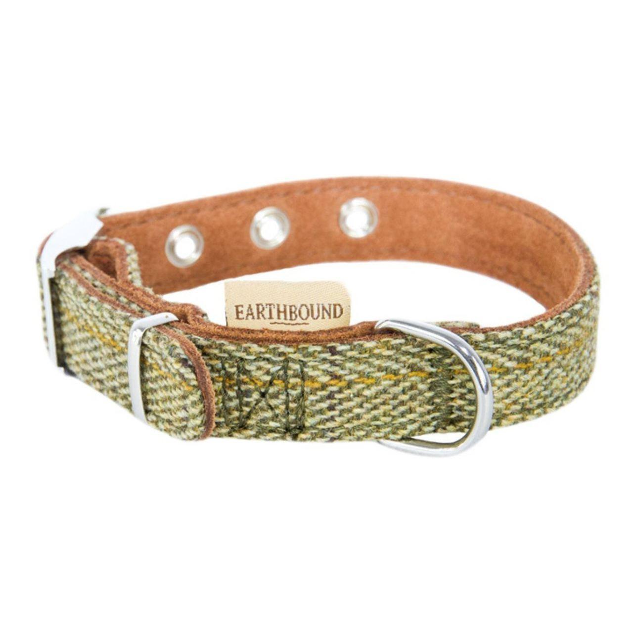 An image of Earthbound Tweed Green Collar 25 - 35cm