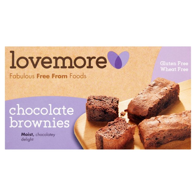Lovemore Gluten Free Chocolate Brownies, 5 Per Pack