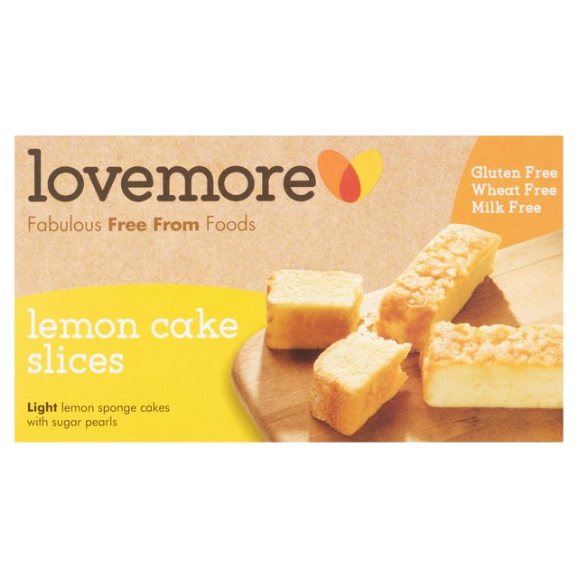 Lovemore Gluten Free Lemon Cake Slices, 5 Per Pack