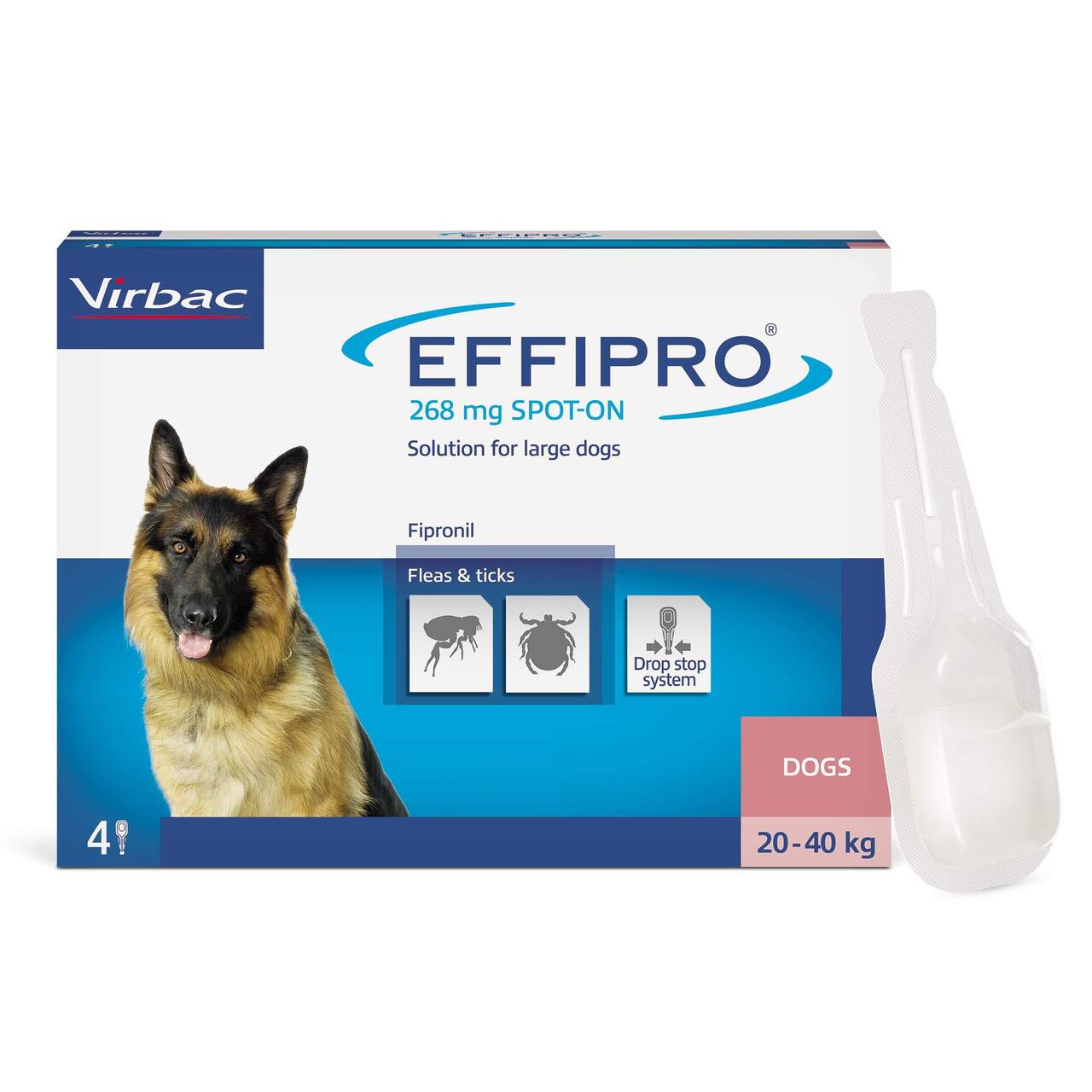 An image of Effipro Dog 20-40kg Large dog 4 Pipette