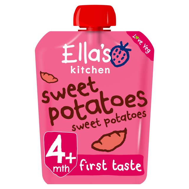 Ella’s Kitchen Sweet Potatoes First Tastes Baby Food Pouch 4+ Months, 70g