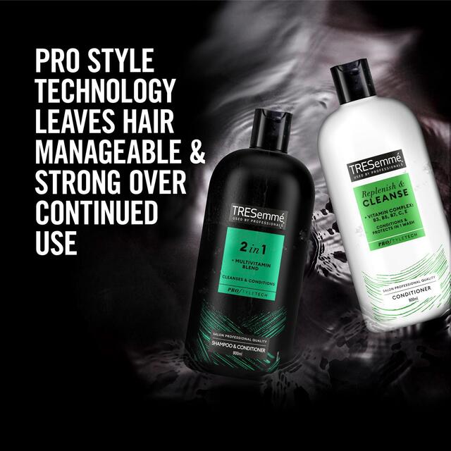 Tresemme Cleanse Replenish 2in1 Shampoo Conditioner Ocado