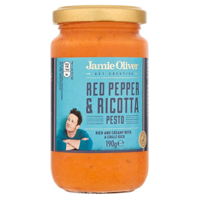 Jamie Oliver Red Pepper & Ricotta Pesto, 190g