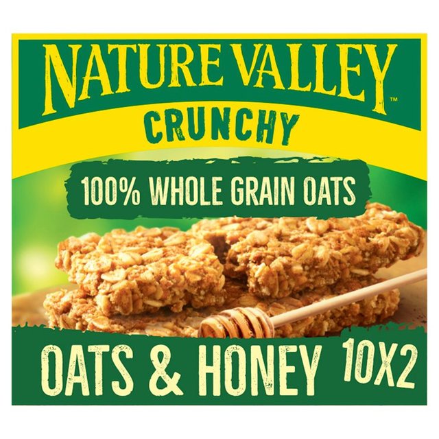 Nature Valley Crunchy Oats & Honey Cereal Bars Family Pack, 10 x 42g