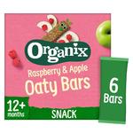 Organix Raspberry & Apple Organic Soft Oaty Bars, 12 mths+ Multipack