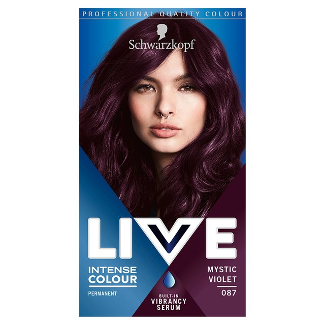 Schwarzkopf Live Intense Colour 87 Mystic Violet Hair Dye, 142ml