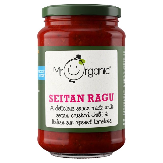 Mr Organic Seitan Crushed Chilli &Tomato Pasta Sauce, 350g