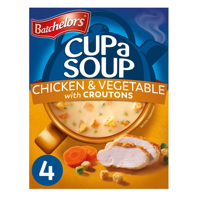 Batchelors Cup A Soup Chicken & Vegetable, 4 x 27.5g