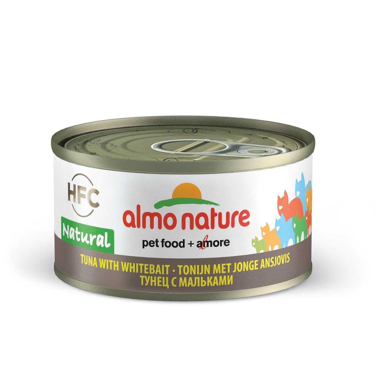 An image of Almo Nature HFC Natural Cat - Tuna and White Bait Cat