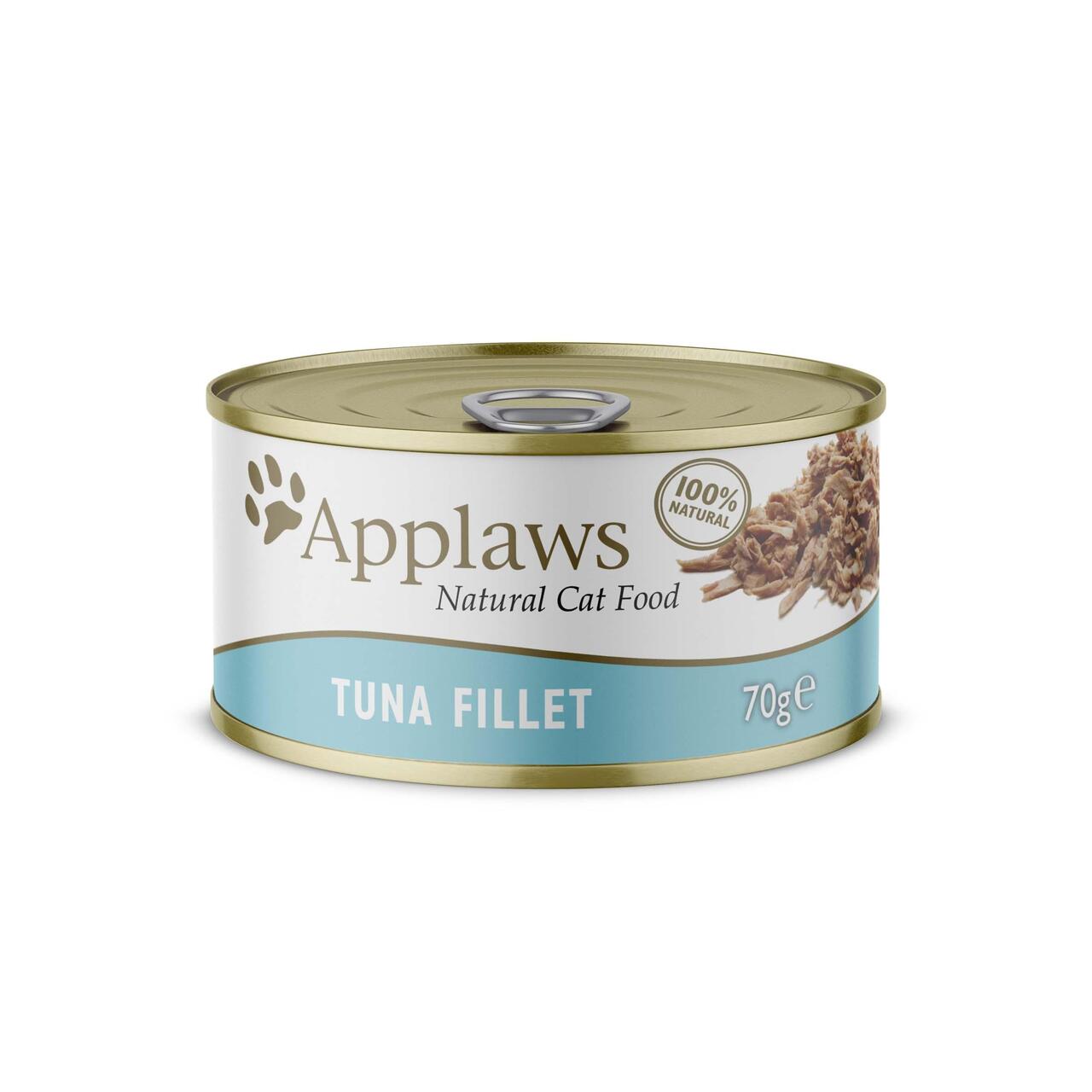 An image of Applaws Cat Food Tuna Fillet in Broth