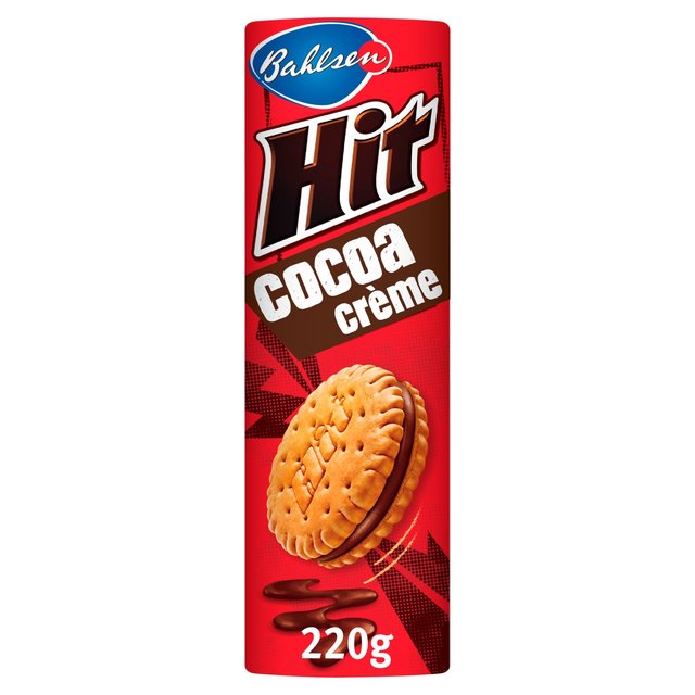 Bahlsen Hit Cocoa Creme Milk Chocolate Sandwich Biscuits, 220g