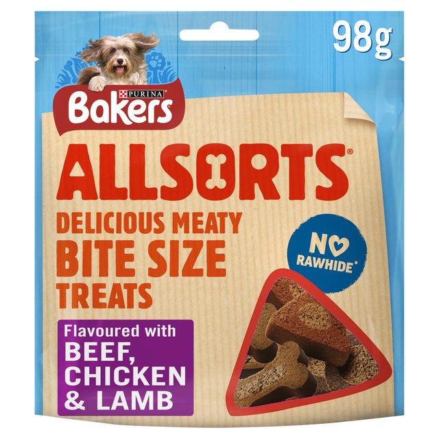 Bakers Allsorts Dog Treats Chicken & Beef, 98g
