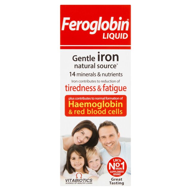 Vitabiotics Feroglobin Iron, Minerals and B Vitamins Liquid, 200ml