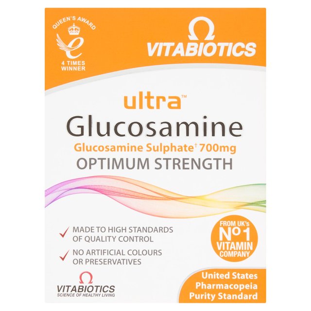 Vitabiotics Ultra Glucosamine Sulphate Tablets 700mg, 60 per Pack
