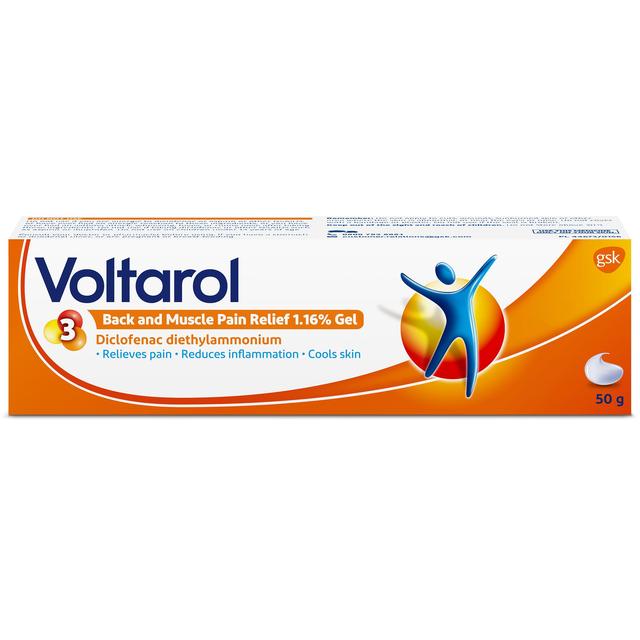 Voltarol Back & Muscle Pain Relief Ibuprofen Gel 1.16%, 50g