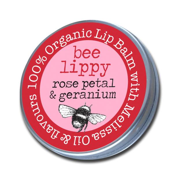 Beefayre Rose Petal & Geranium Lip Balm, 10g
