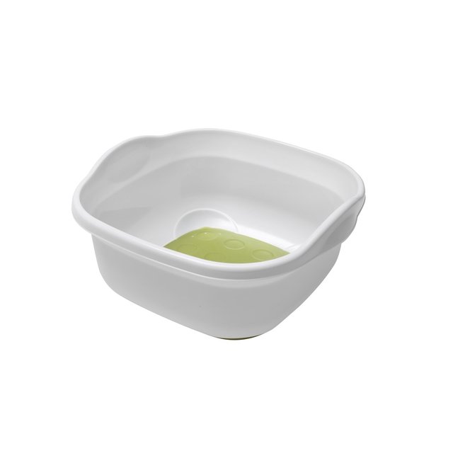 Addis Premium Soft Touch Washing Up Bowl, White, 340x320x155mm