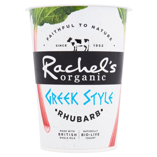 Rachel’s Organic Greek Style Rhubarb, 450g