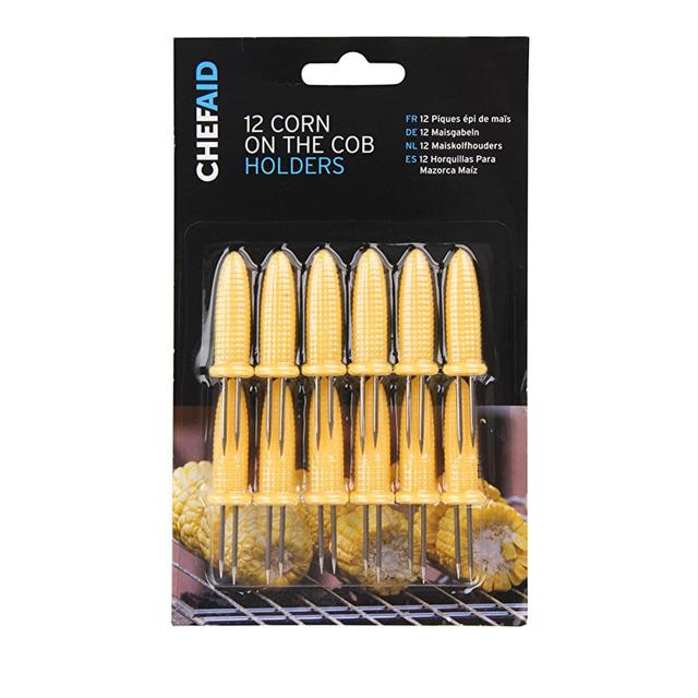 Chef Aid Corn on the Cob Skewers/Holders, 12 Per Pack
