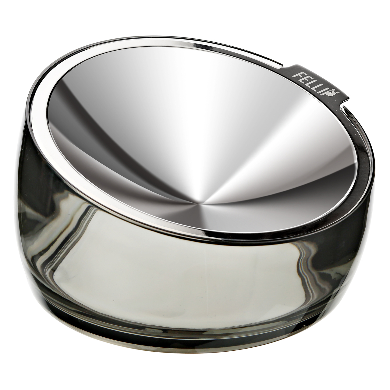 An image of Fellipet Oblik Lordly Puss Bowl, Smoke