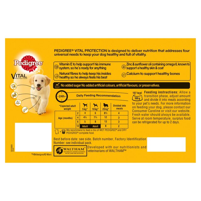 Pedigree Feeding Chart