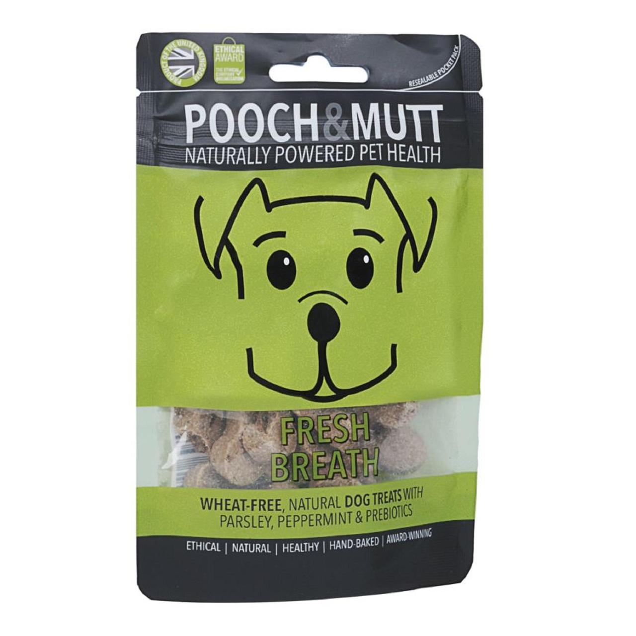 An image of Pooch & Mutt Fresh Breath Treats for Dogs, Pocket Pack