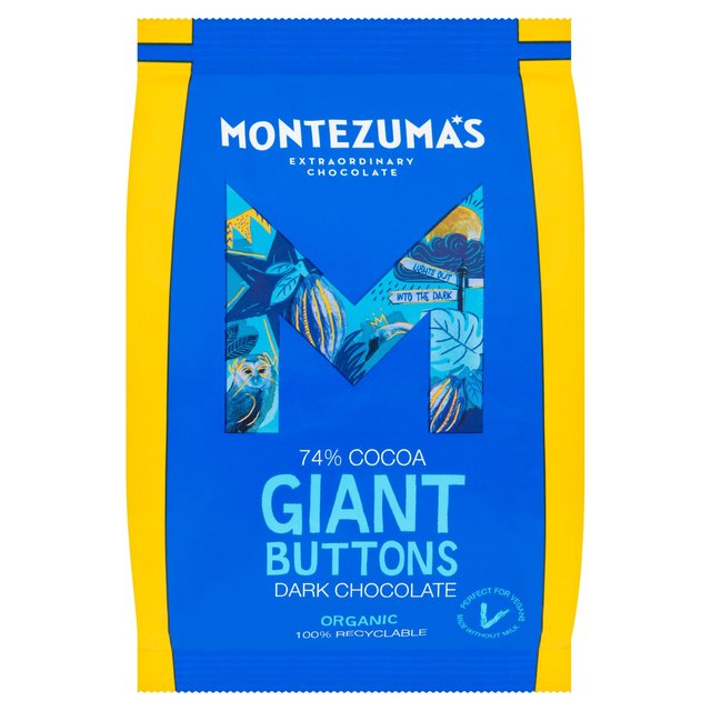 Montezuma’s 73% Cocoa Dark Chocolate Giant Buttons, 180g