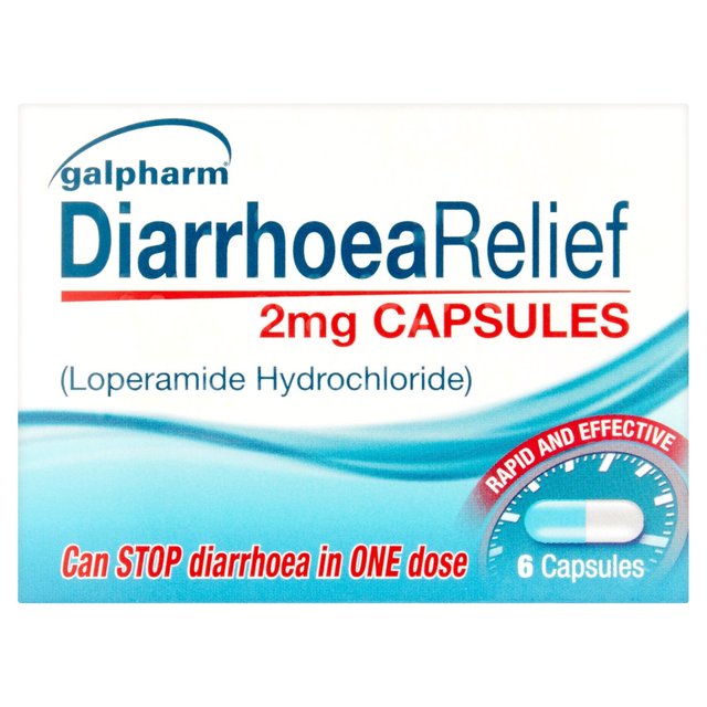 Galpharm Diarrhoea Relief 2mg Capsules, 6 Per Pack