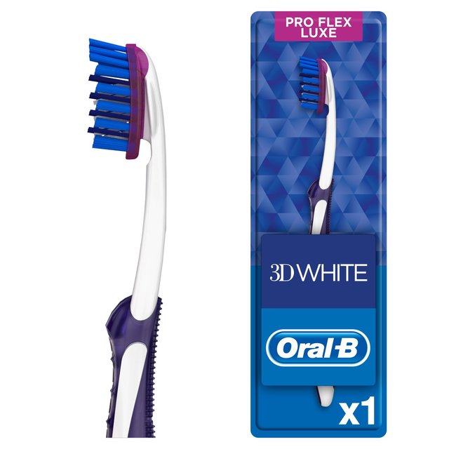 Oral-B 3D White Luxe Pro Flex 38 Medium Toothbrush, One Size