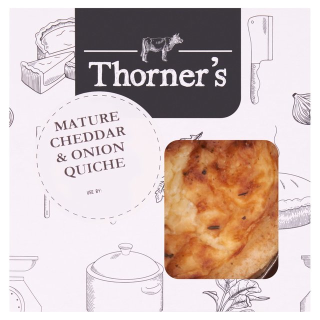 Jon Thorner’s Mature Somerset Cheddar & Onion Quiche Small, 200g