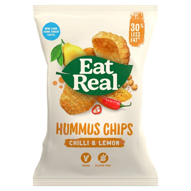 Eat Real Hummus Chilli & Lemon Flavoured Chips, 135g