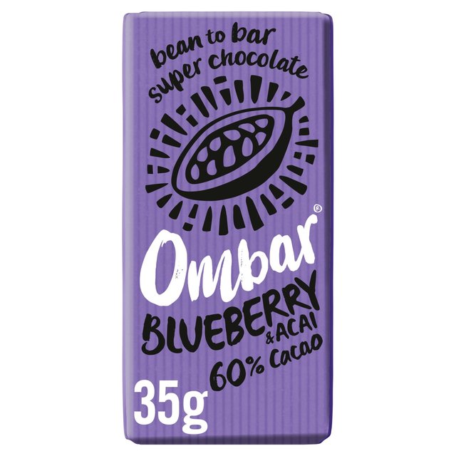 Ombar Blueberry & Acai Organic Vegan Fair Trade Chocolate, 35g