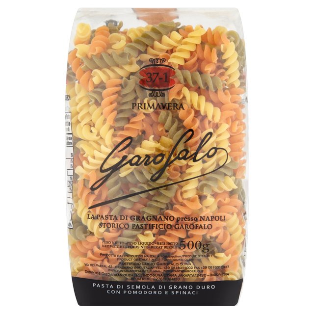 Garofalo Fusilli Tricolore Dry Pasta, 500g
