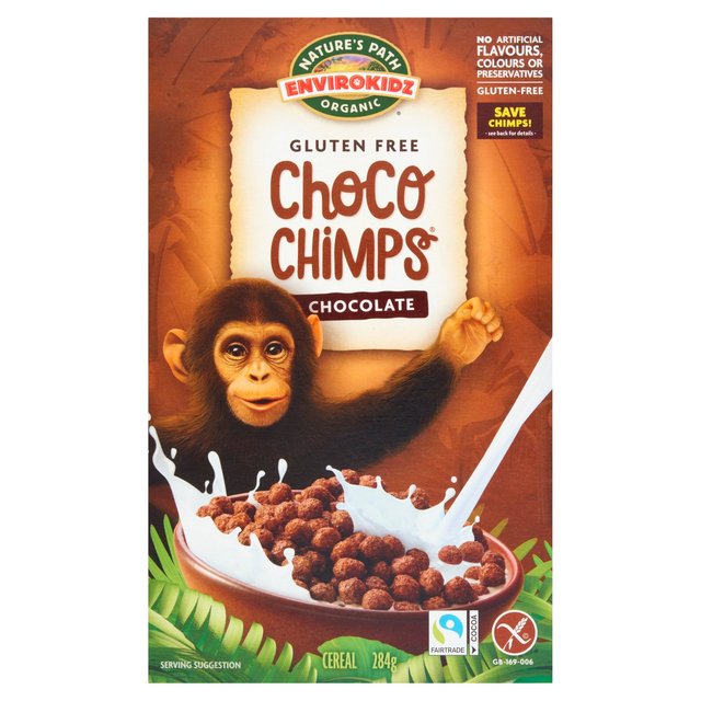 Nature’s Path Envirokidz Organic Gluten Free Chocolate Choco Chimps Cereal, 284g