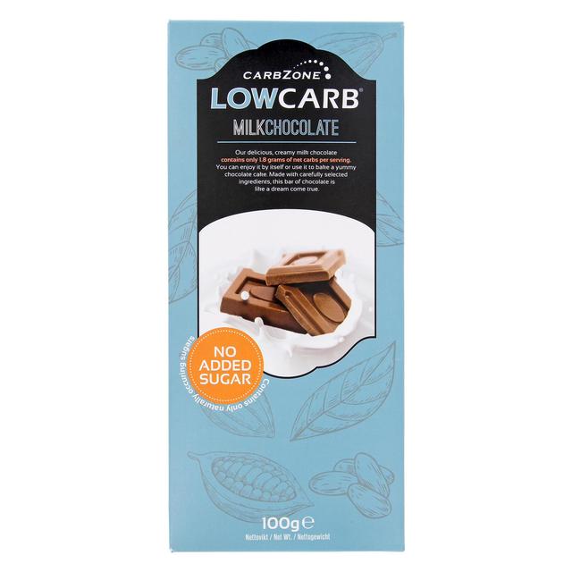Carbzone Low Carb Milk Chocolate, 100g