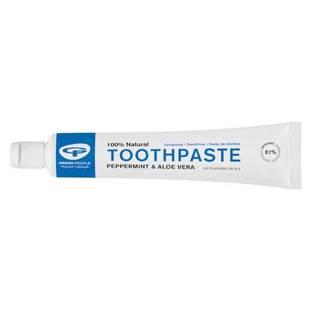 Green People Organic Toothpaste Peppermint & Aloe Vera, Vegan, 50ml
